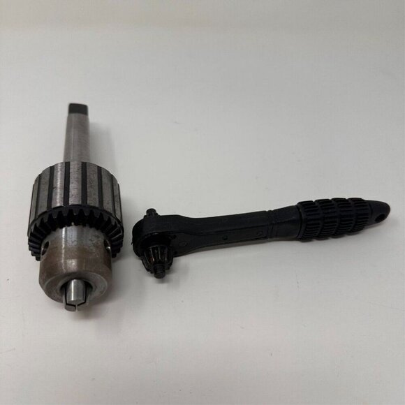 Drill Chuck 13EL #2 Morse Taper shank and Ratcheting Key - Picture 1 of 5
